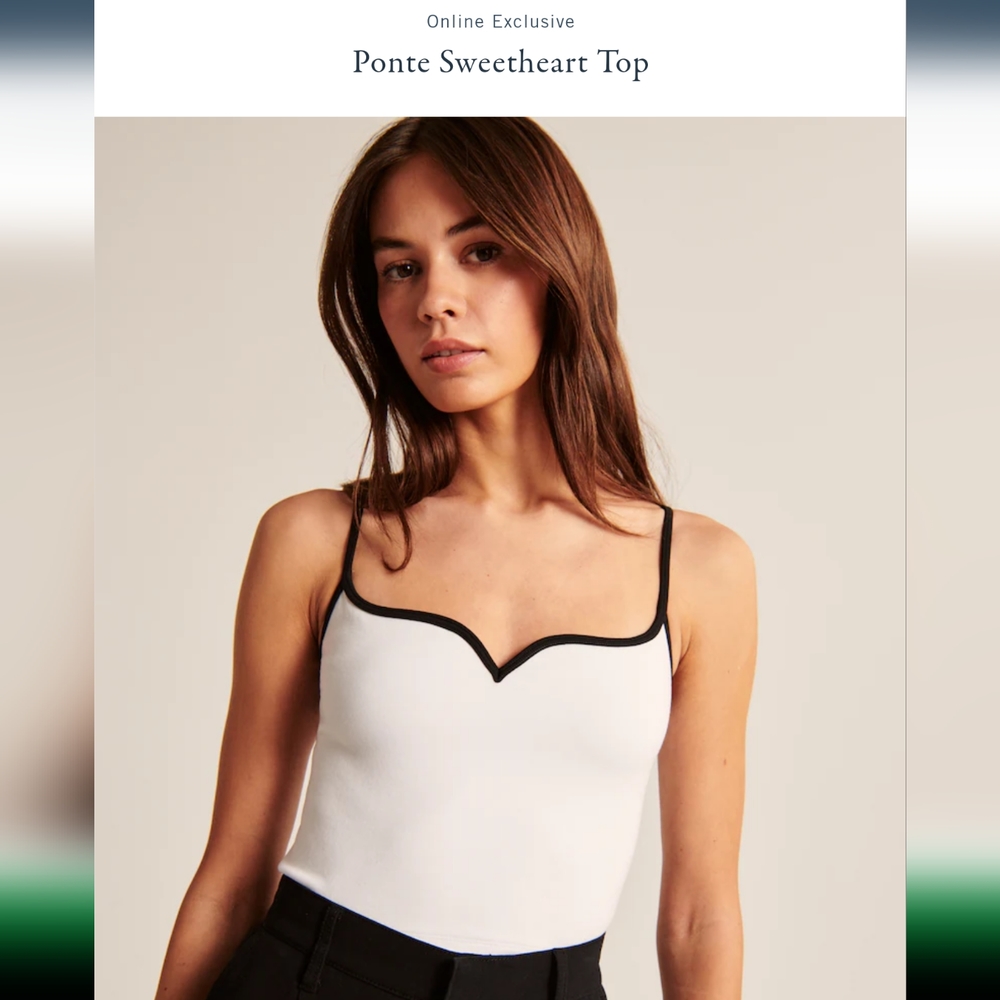 Abercrombie form fitting crop tank